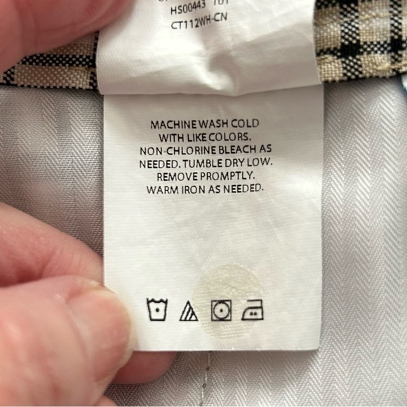 Haggar Cool 18® Pro Simple Plaid Golf Short Regular Fit Men’s SZ 32 Tan - Picture 10 of 10